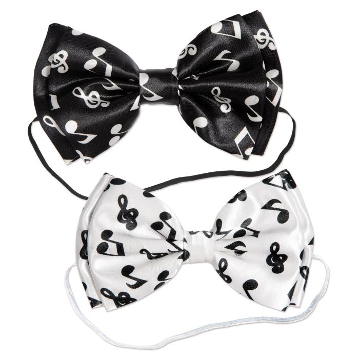 Musical Notes Bow Ties 3" x 5" 4/pk