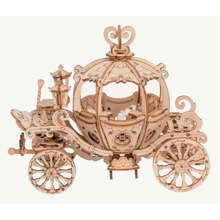3D Wooden Puzzle Pumpkin Carriage