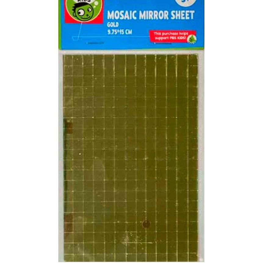 Mosaic Mirror Sheets 9.75 x 15cm Gold 294 pcs
