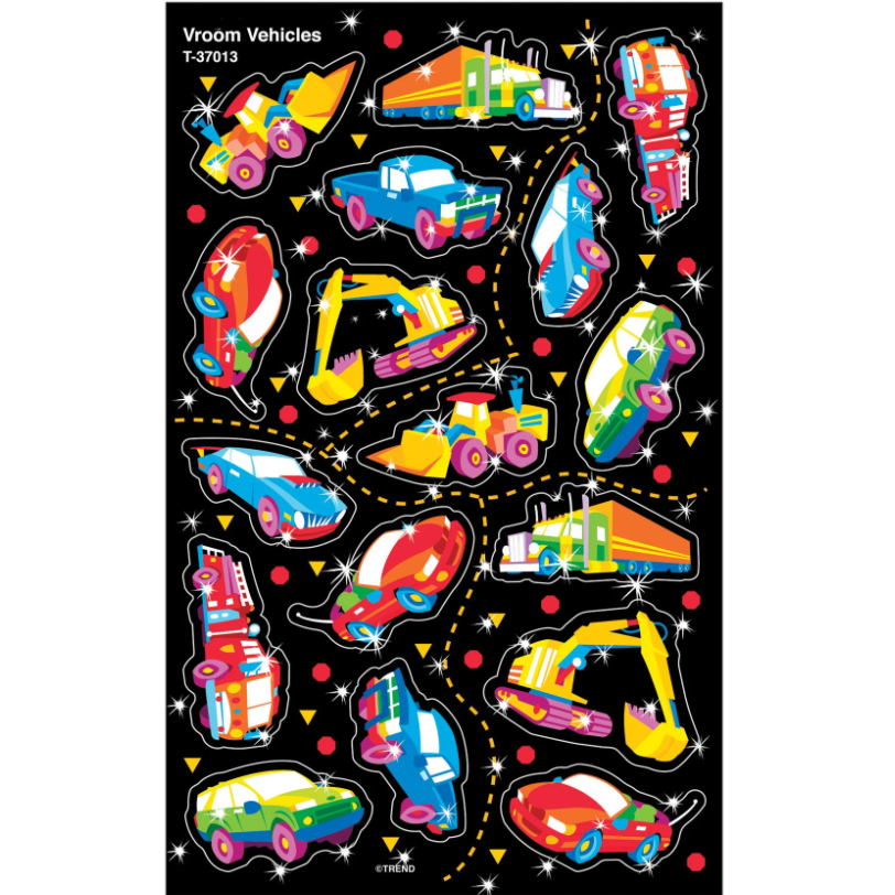 Vroom Vehicle Stickers 2/sheets (discontinued)