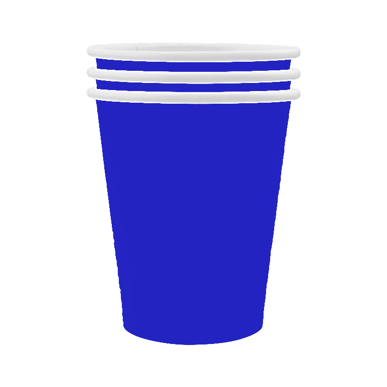 Paper Cups 9 oz. (Royal Blue, 10/pk)