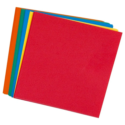 Bright Color Paper Squares 5" 50/pcs