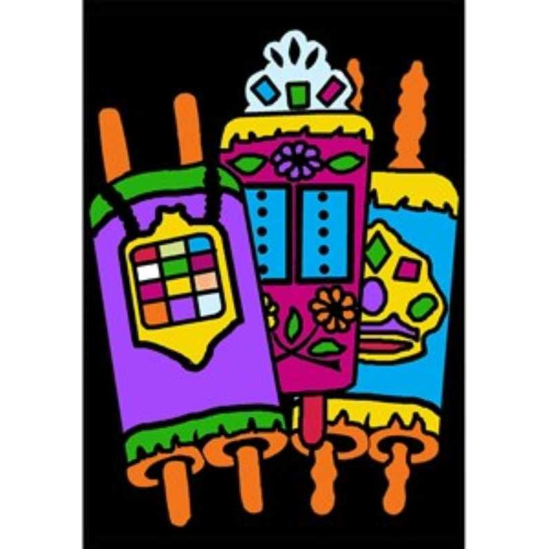 Bulk Torah Velvet Art, 6 x 9, 12/pk