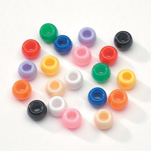 Pony Beads 6 x 9mm (Purple, 900-1000 Pcs)