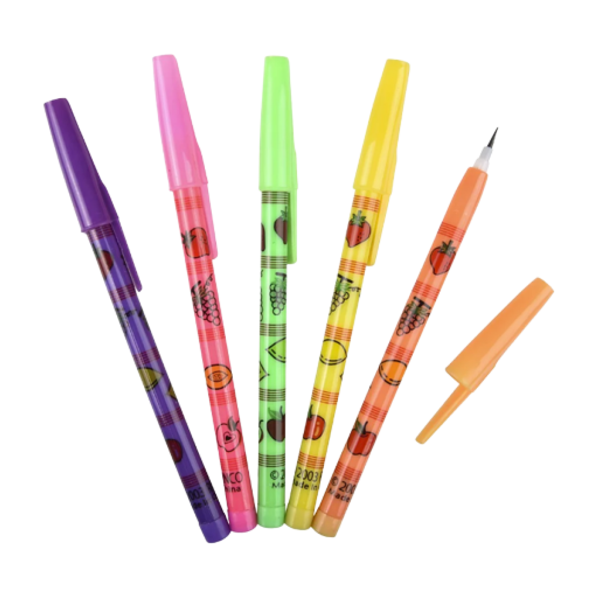 Pop A Point Fruit Pencils 5" 50/pk