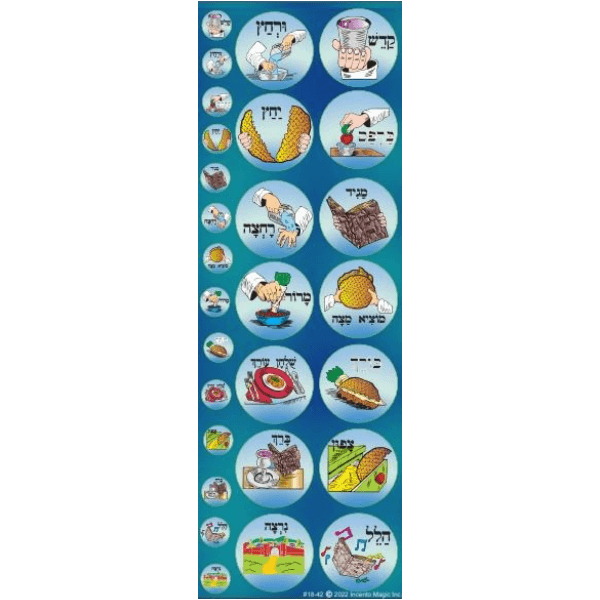 Seder circle stickers
