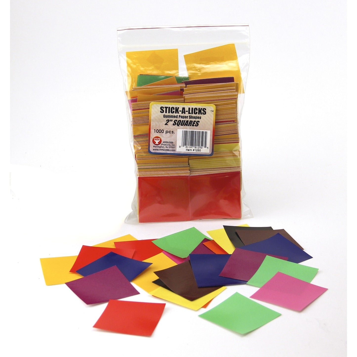 Stick-A-Licks Squares (1", 2400/pk)