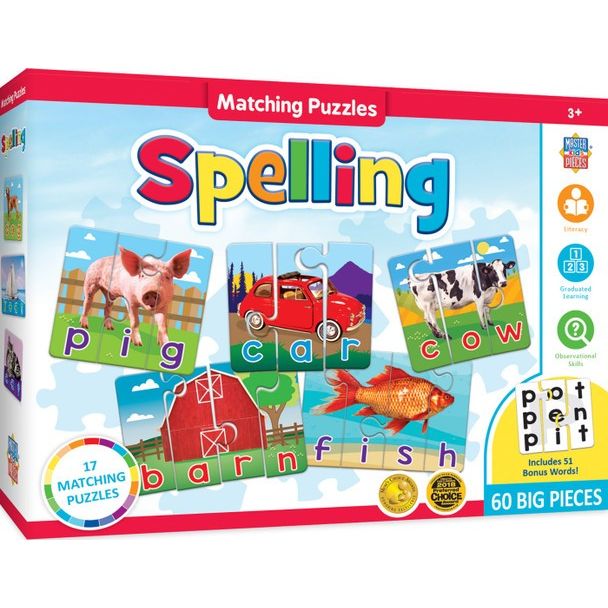 Educational Spelling Matching Puzzle