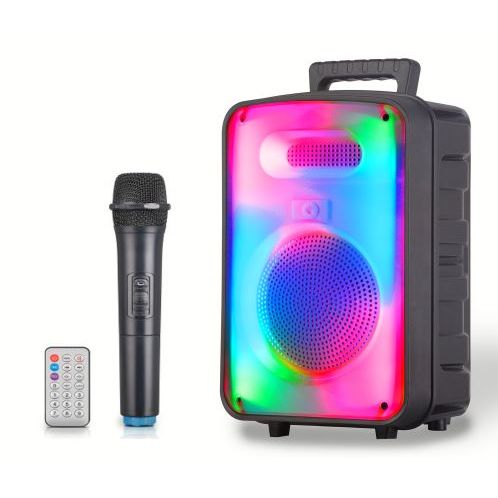 Bluetooth Loud Speaker With LED And wireless Mic