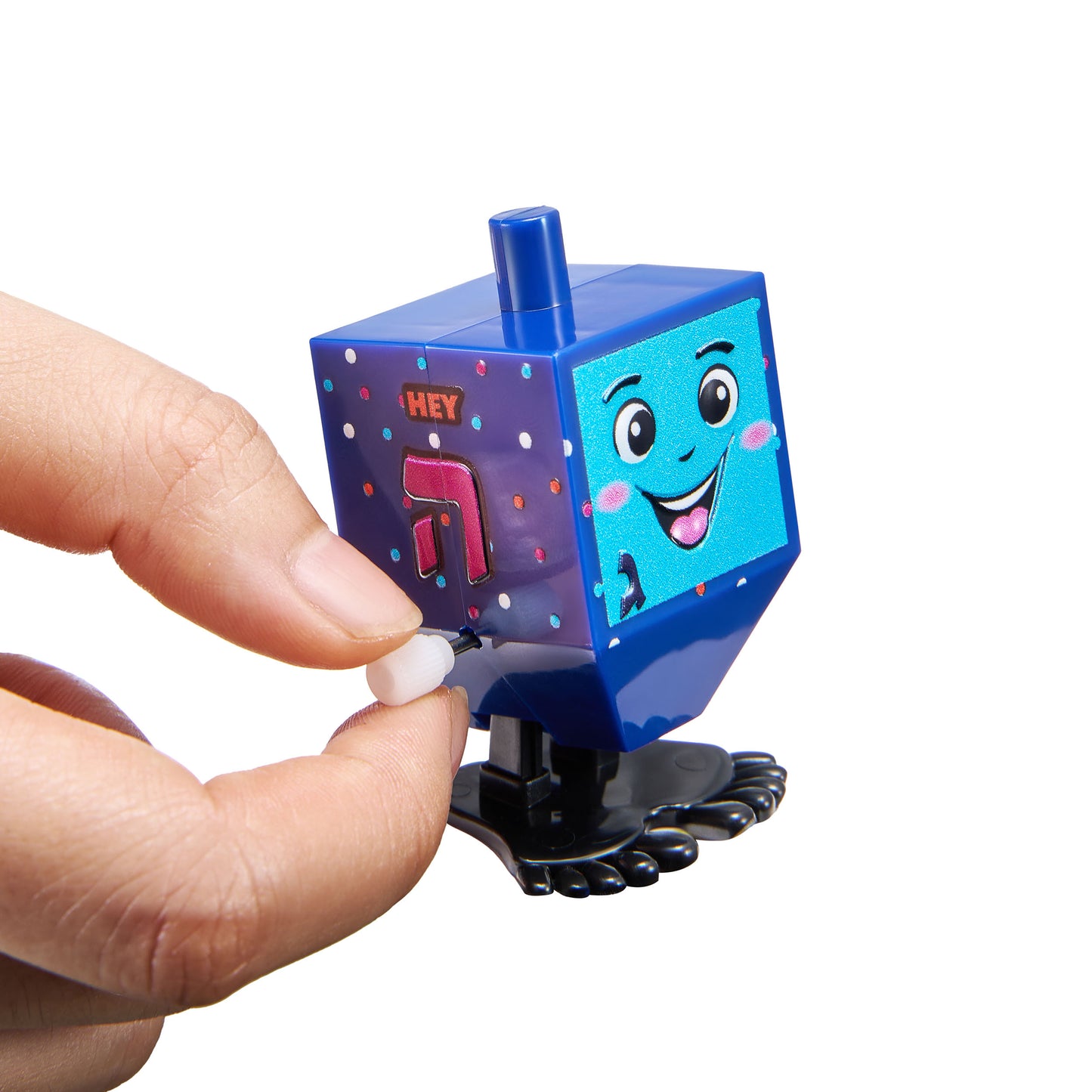 Chanukah Jumping Dreidel 1.25" x 1.25" x 2.50"