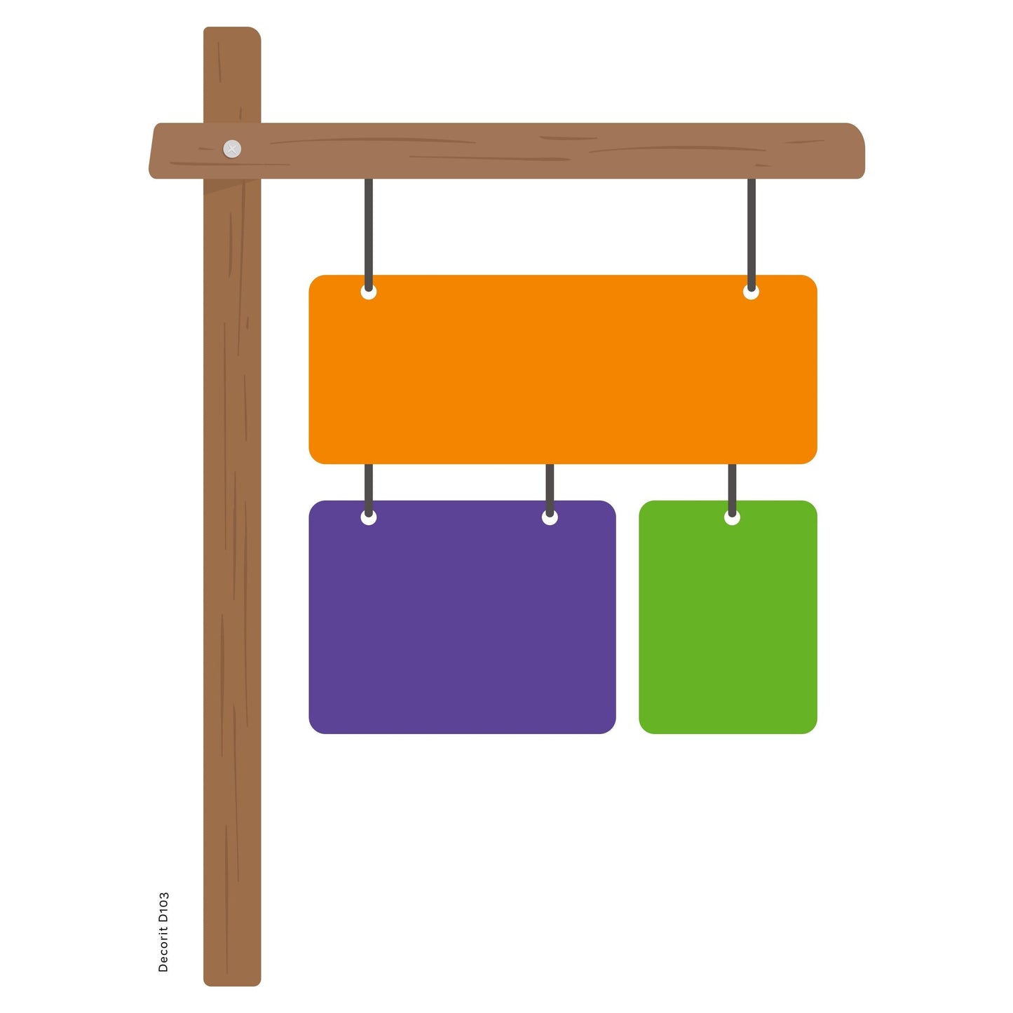 For sale hanging calendar (colorful) 24 x 18