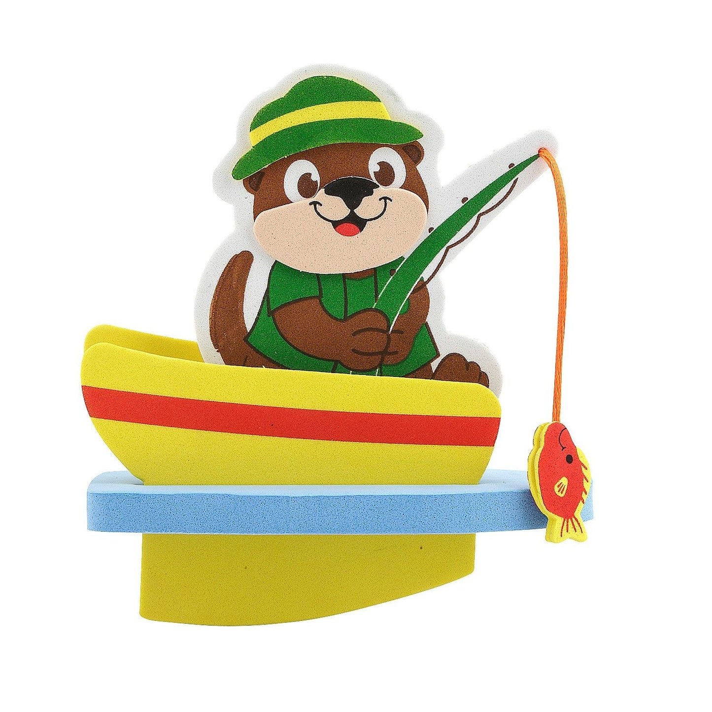 5 1/4" x 5 3/4" 3D Mini Floating Fishing Boat Craft Kits 12/pk