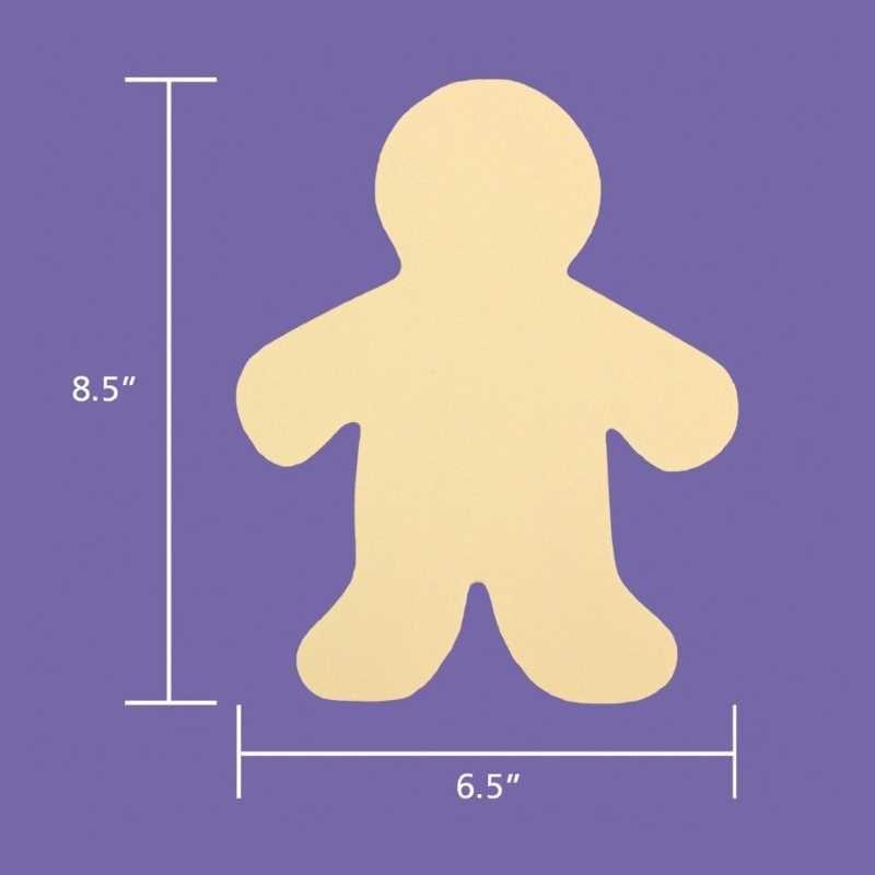 People Shape Cut-Outs, Multicultural Colors (Card Stock, 5", 24)