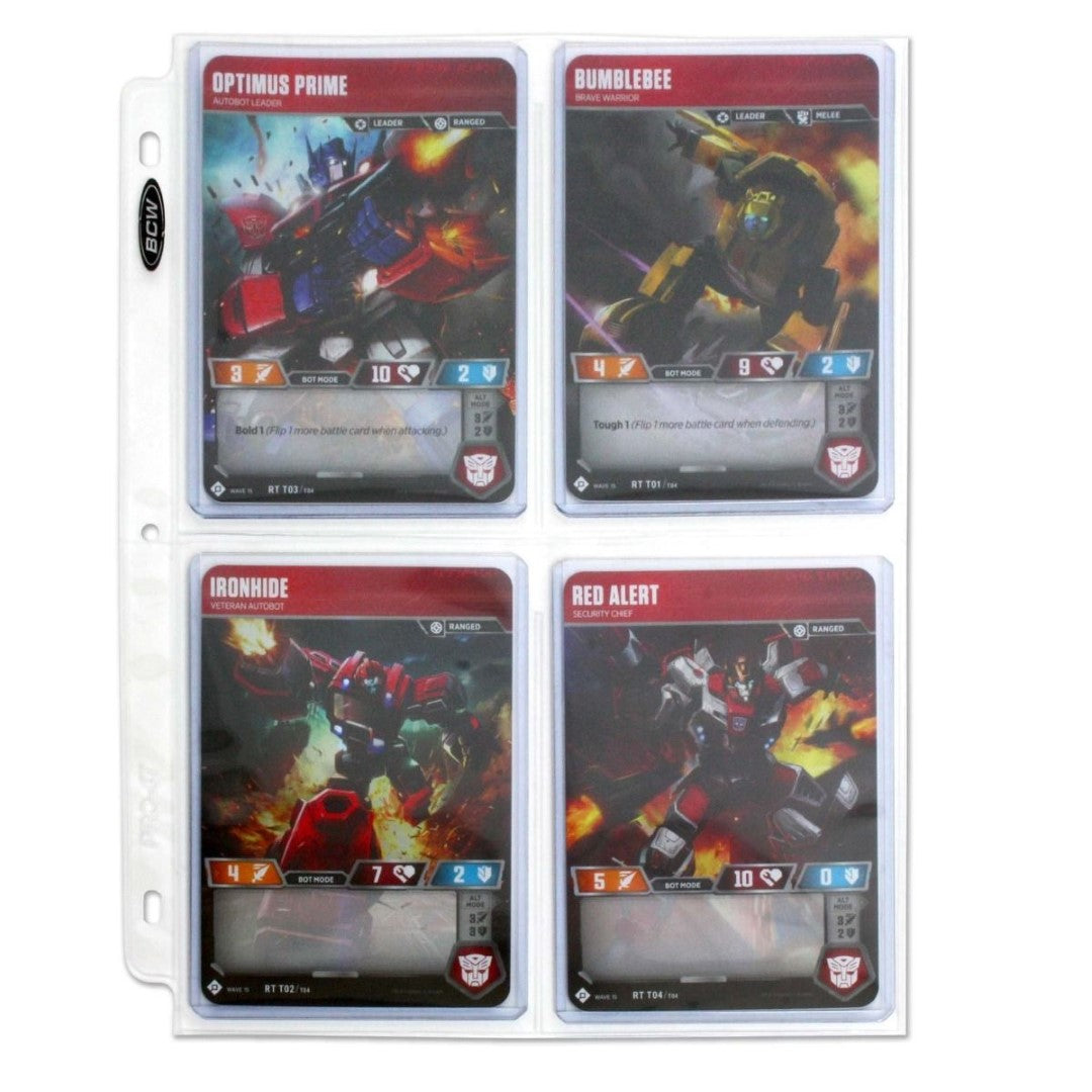 Sheet Protector 4-Pocket Photo Page (100 CT. Box)