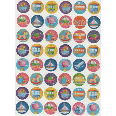Stickers Transportation 3/4" 10/sheets (closeout)