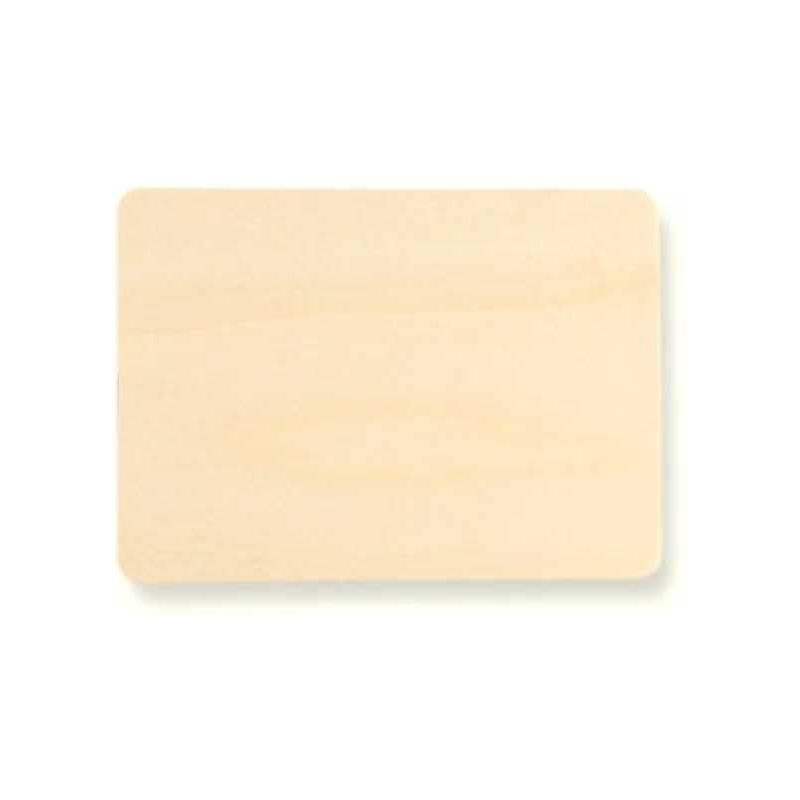 Wooden rectangle cutout 4 1/2" x 3 1/4" 100/pk (Discontinued)