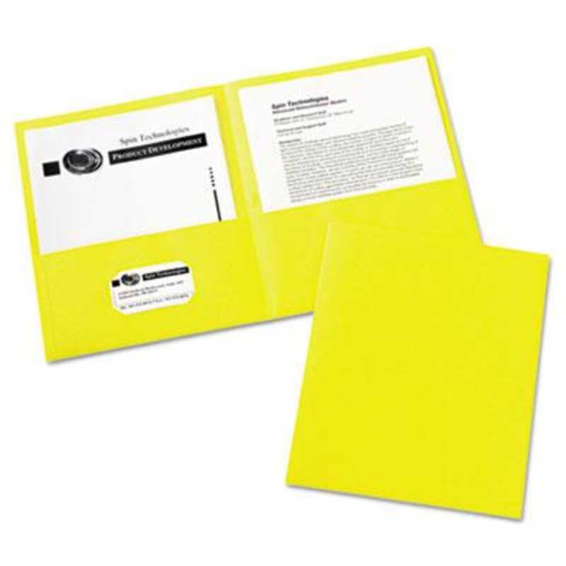 Two Pocket Paper Folders (Assorted, 100 Pack)