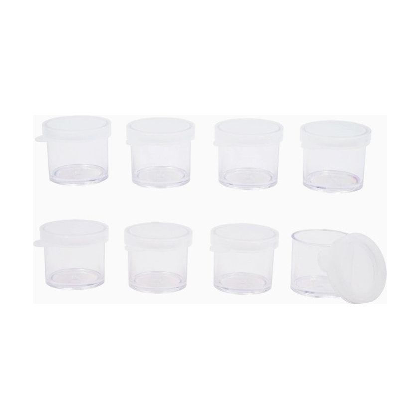 Plastic Bottle Container w/ Snap Lid 10ml, 8-ct