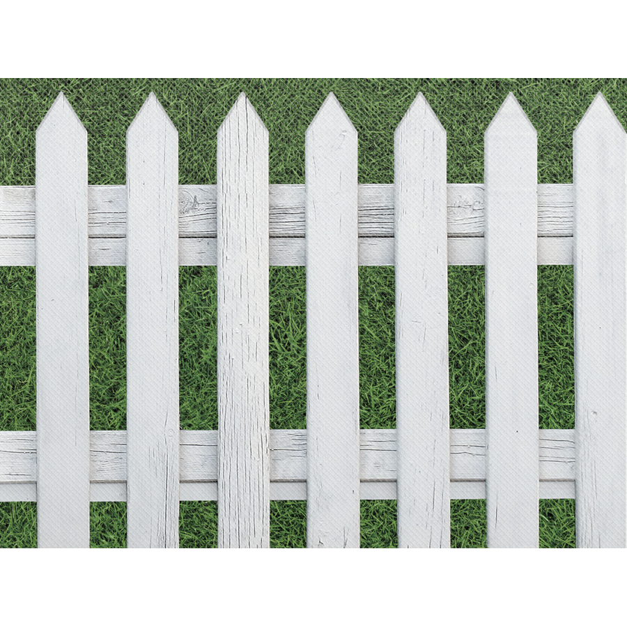 Better Than Paper White Picket Fence Bulletin Board Roll 18" x 12'