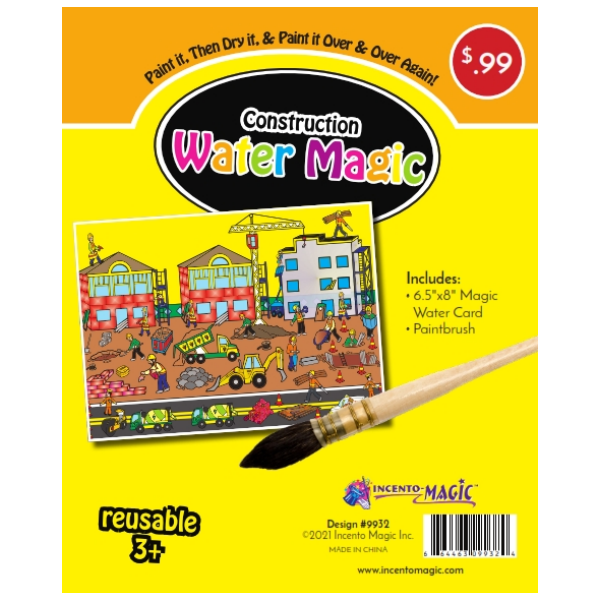 Construction Themed Water Magic Kit