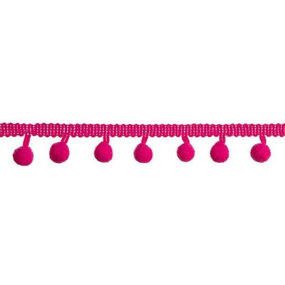 Purple Mini Pom Pom Garland: 0.5" x 2 yards