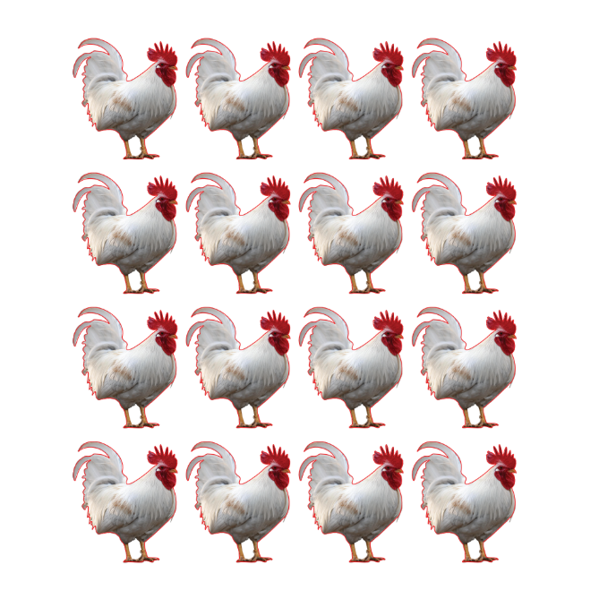 Kaparah Sticker Die cut Color Print 10/pk