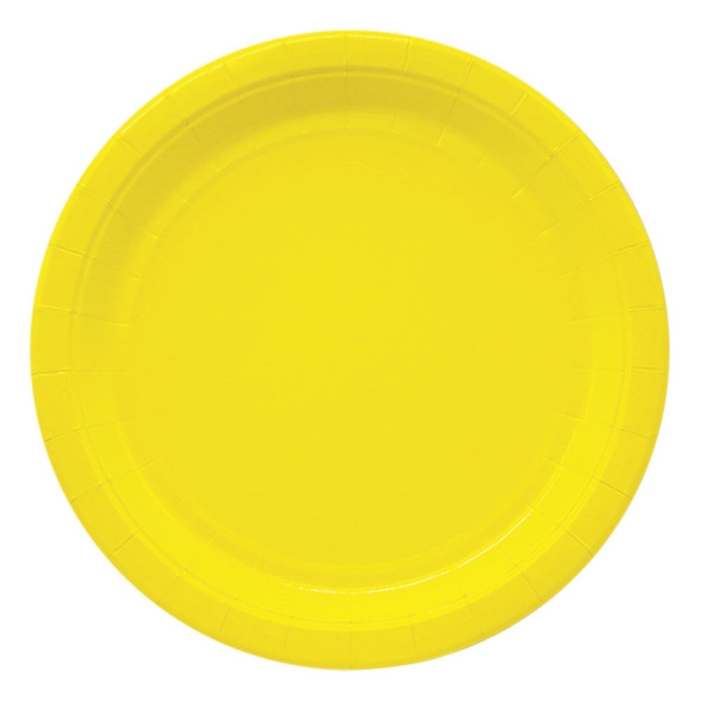 Paper Plates 8/pk. 9" (Yellow)