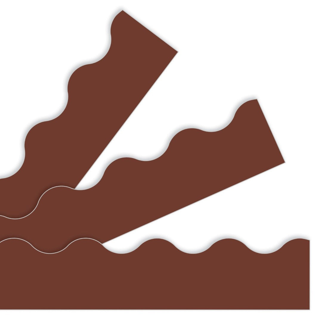 Chocolate Terrific Trimmers Scalloped Borders2 1/4in x 39ft 12/pk (discontinued)