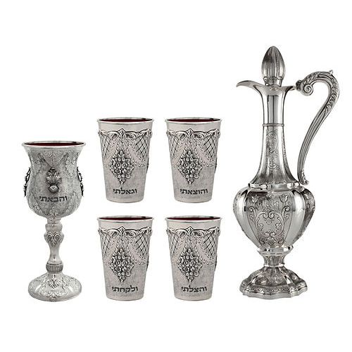 4 Kosos & Kos Shel Eliyahu & Wine Bottle Worded Cutout (20 Sets)