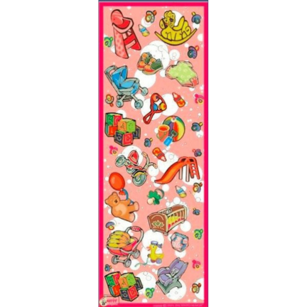 Baby Items Stickers Die Cut