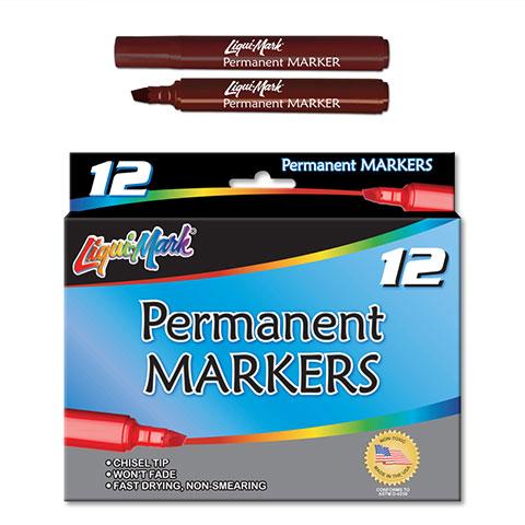 Chisel Tip Broadline Permanent Markers