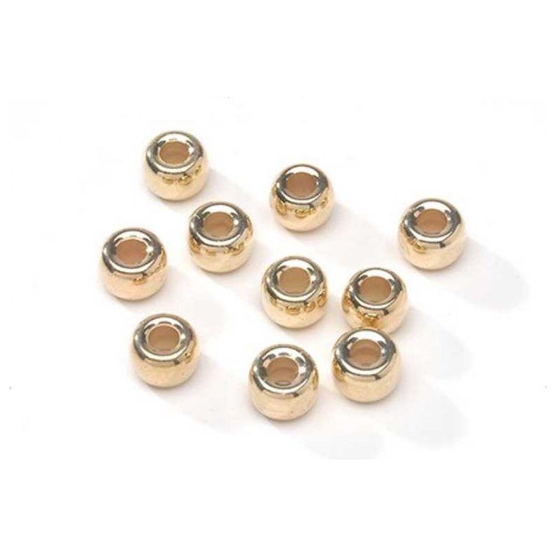Pony Beads Metallic Gold 9mm 150/pk