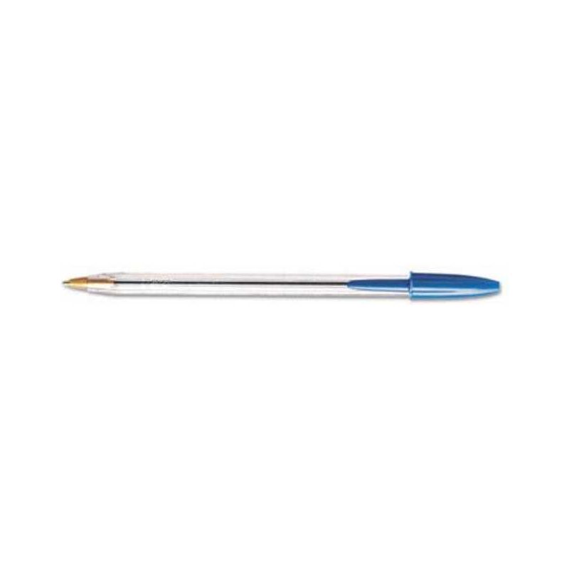 Cristal Ballpoint Stick Pen Blue 12/pk