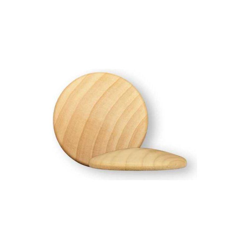 Wooden Domed Circle (2" x 5/16", 10/pk) (Closeout)