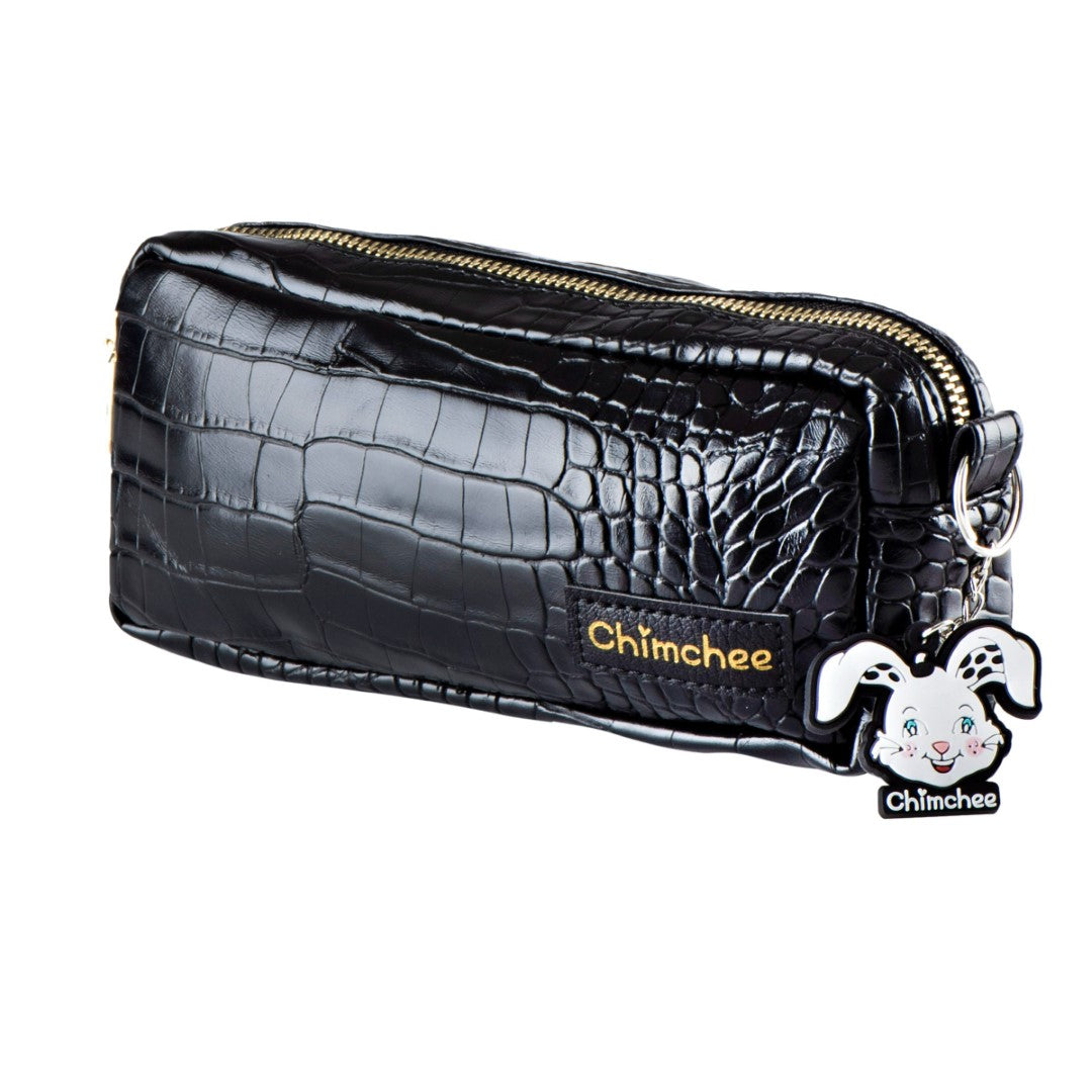 Pencil Case Black Leather