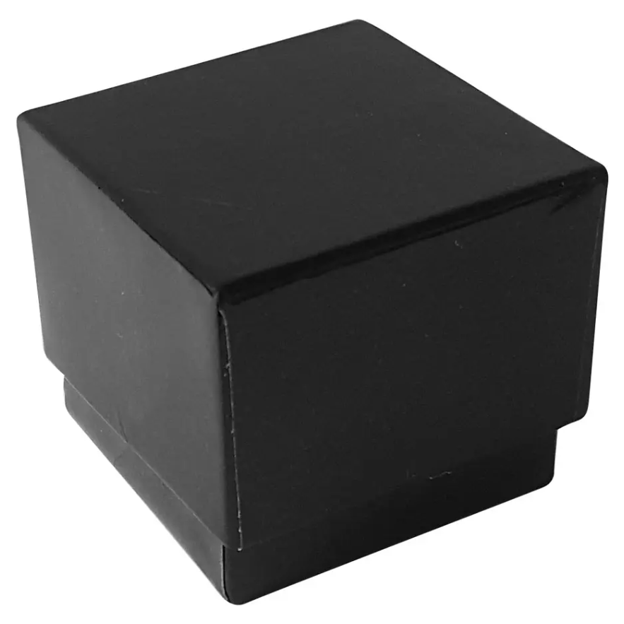 jewelry Box 1/pc Black 2" x 2" x 1-3/8" tall