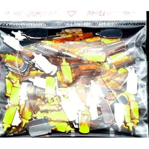 Adhesive Rhinestone Bottle (Gold)