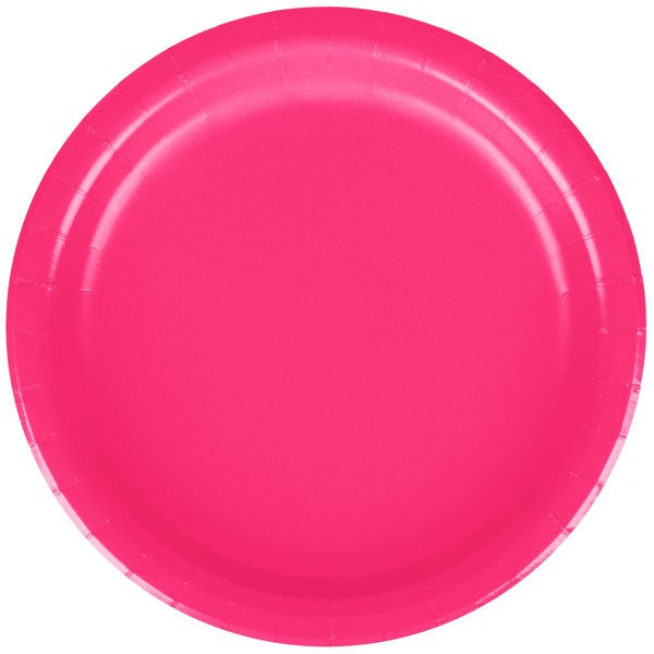 Paper plate Hot Pink 9" 8ct