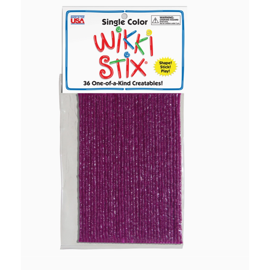 Wikki Stix Single Color Pak Purple 6" 36/pk