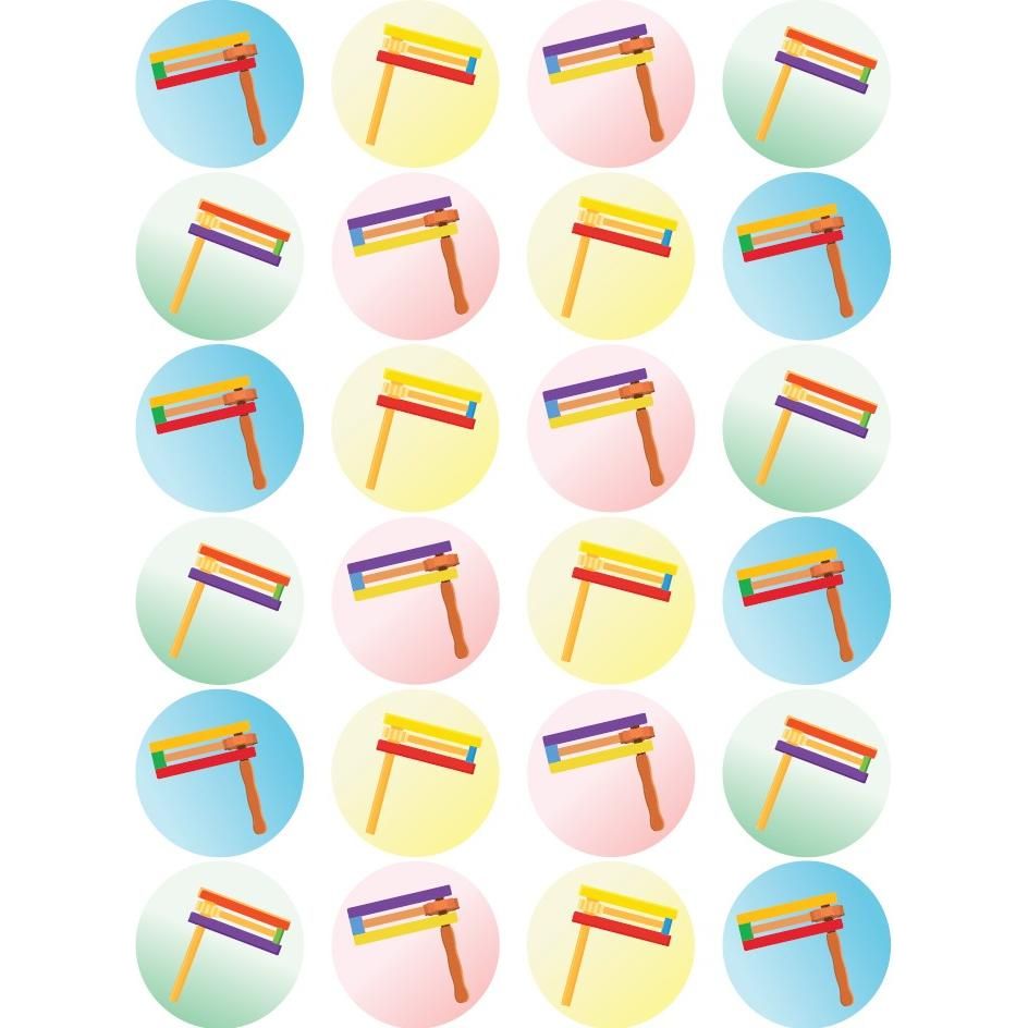 Gragger Stickers Round 25MM 10/pk