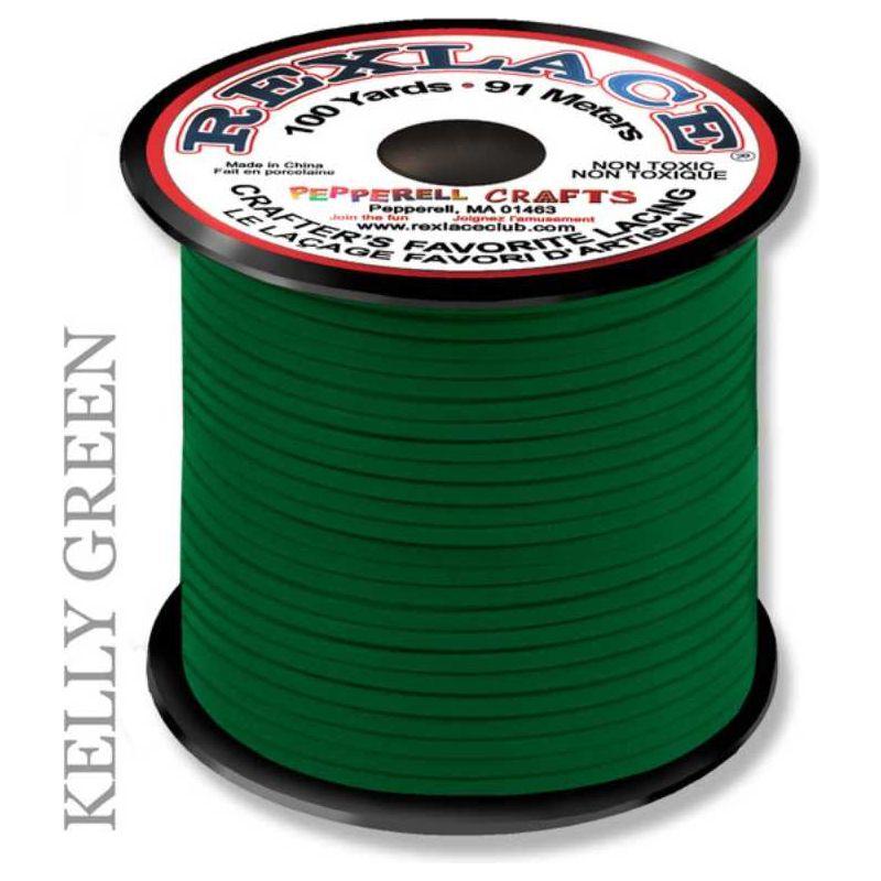 Lanyard Rexlace Plastic 100 yards (Kelly Green)