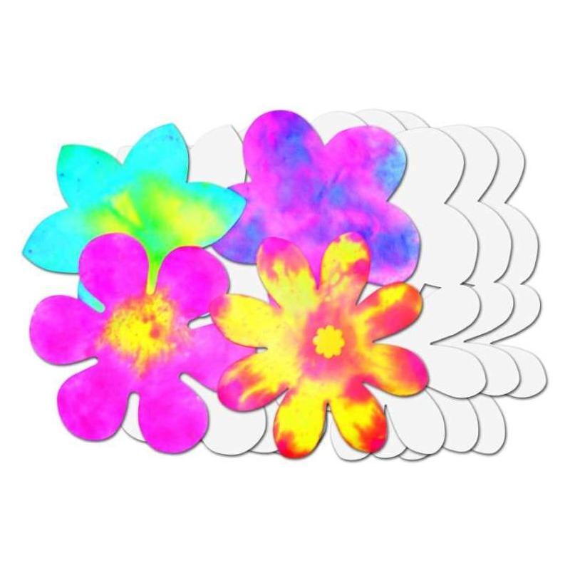 Color Diffusing Paper Flowers 7 3/8" 80/pkg
