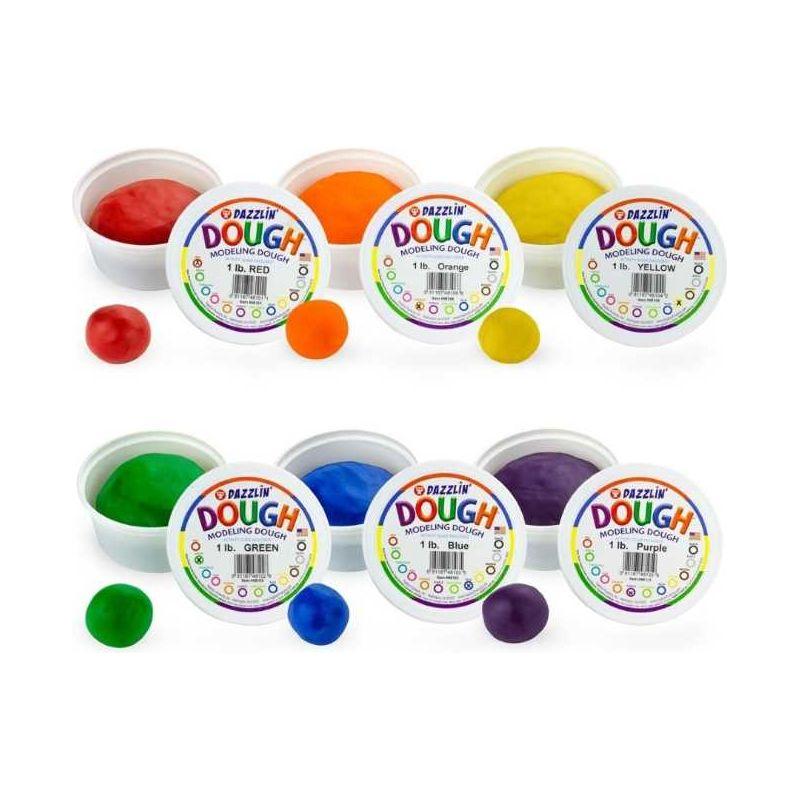Dazzlin' Dough (Non-Scented, 6 Colors, 1 Lb.)