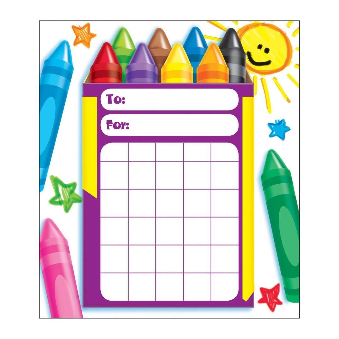 Colorful Crayons Incentive Pad (discontinued)