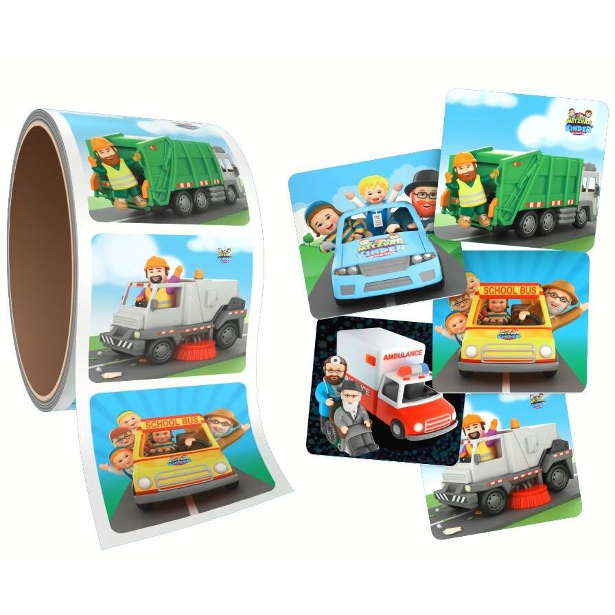 Mitzvah Kinder Vehicle Sticker roll