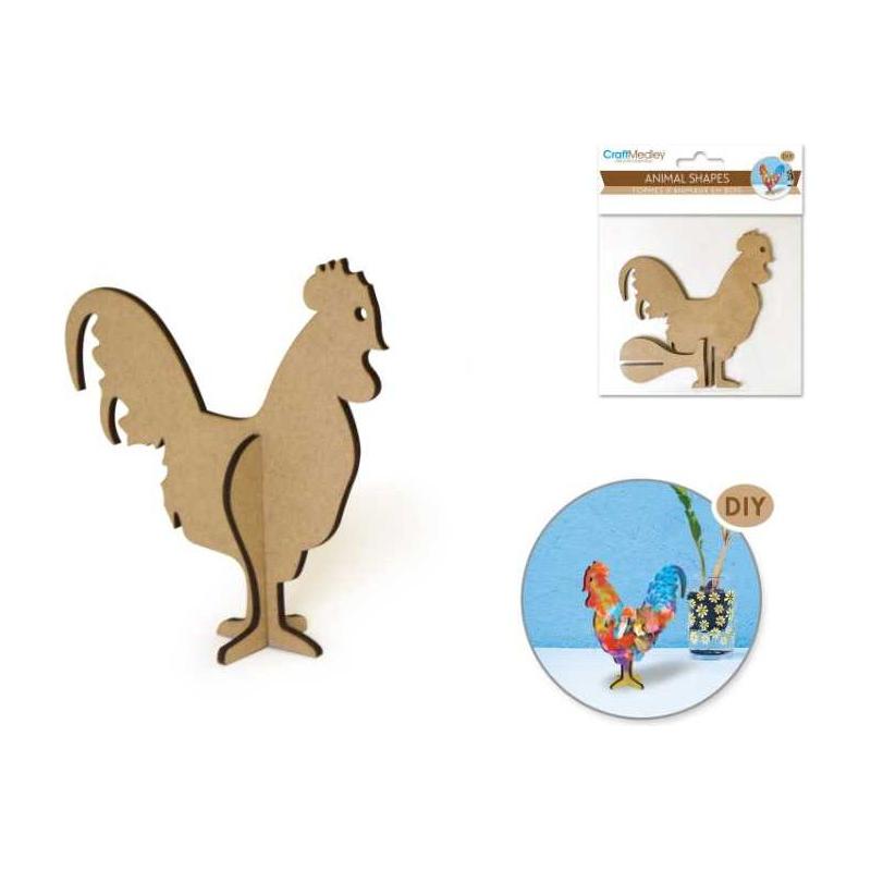 DIY Laser-Cut Animal Shapes-Rooster (discontinued)