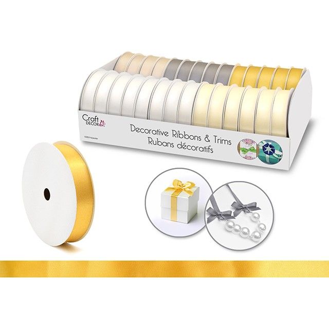 Satin Ribbons 5/8" x 4yd Rolls Assortment