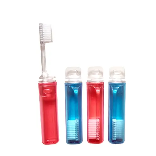 Travel Foldable Toothbrushes 4/pk 6.3"L