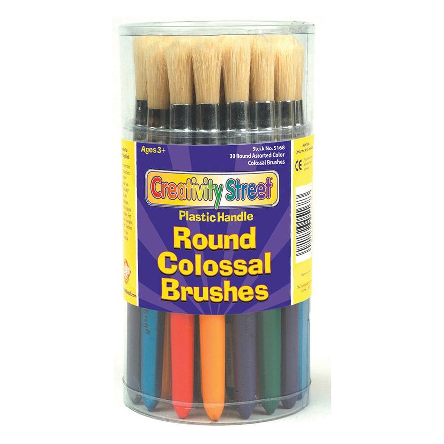 Colossal Brushes 7-1/4" Assorted Colors (10 Pack)