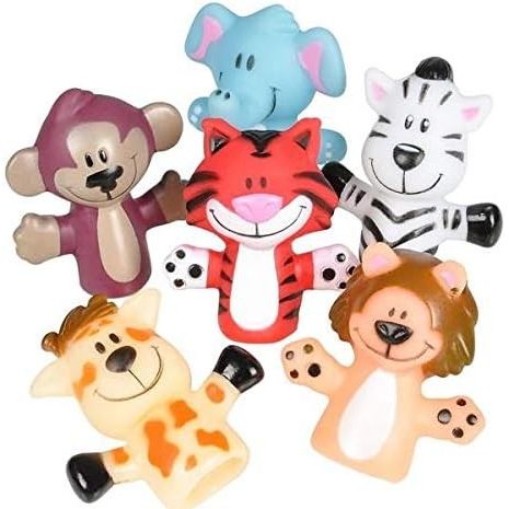 Zoo Animal Finger Puppets 12/pk